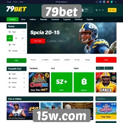 Interface do usuário do site 79bet é intuitiva